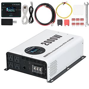 OUBOTEK OUBOINVER  Wireless 2000W Pure Sine Wave Inverter 12V-120V